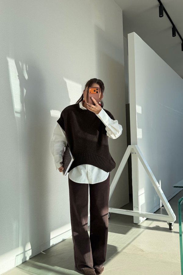 Verev Kesim Oversize Süveter