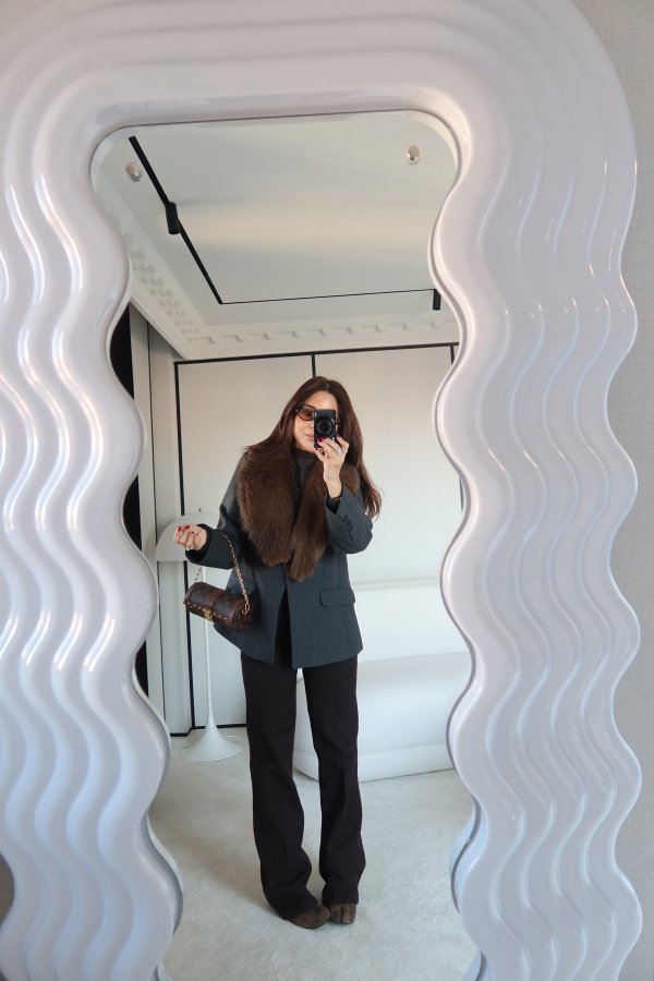 Süet Kemerli Straight Jean