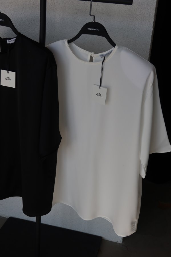 Ö.Ö Omuzu Vatkalı Premium Saten Bluz