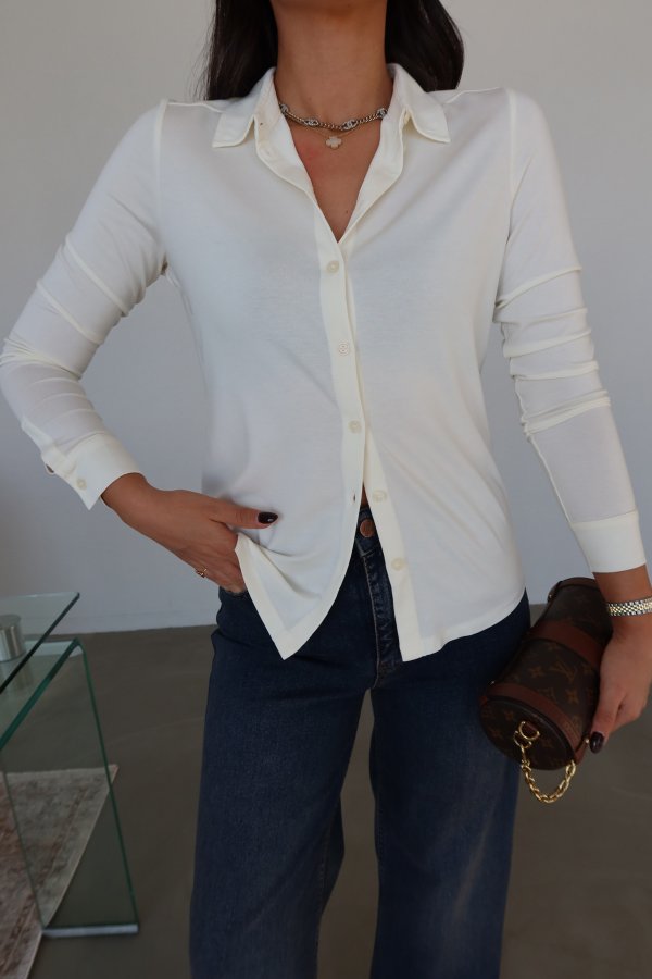 Yumuşak Dokulu Basic Gömlek