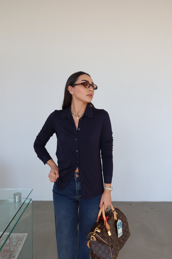 Yumuşak Dokulu Basic Gömlek