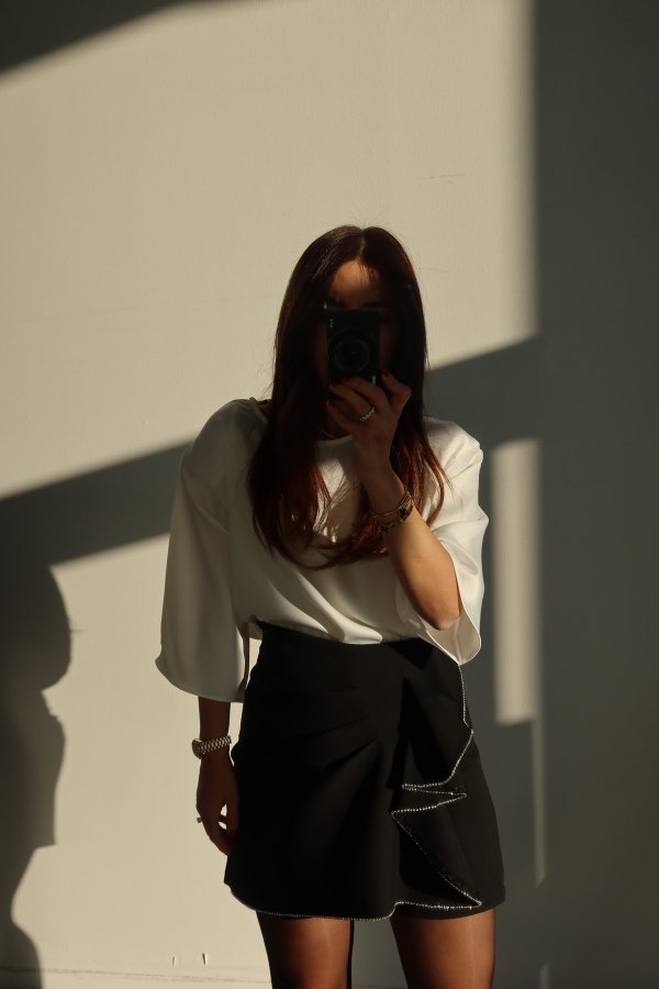 Önü Taş Detaylı Tasarım Şort Etek