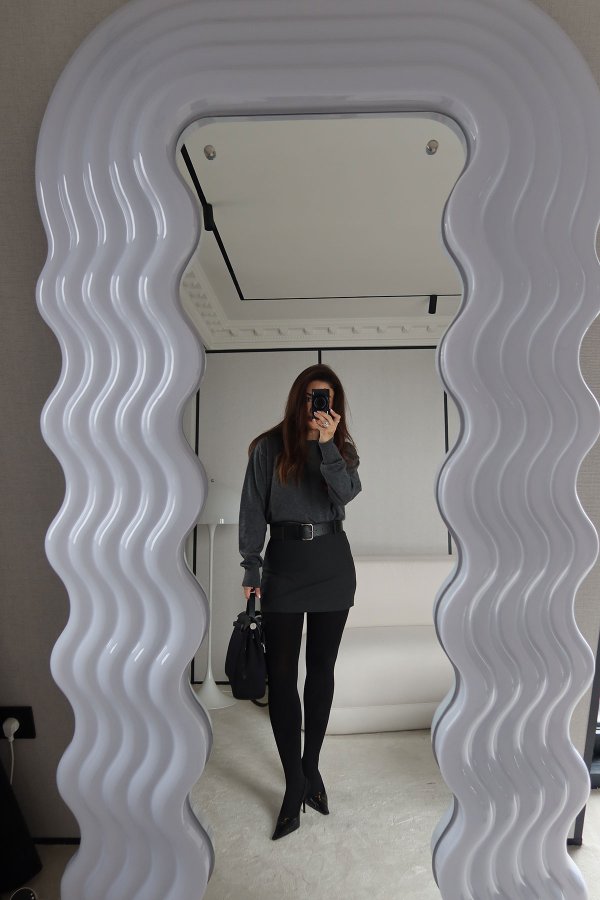 Kalın Kemerli Basic Mini Şort Etek