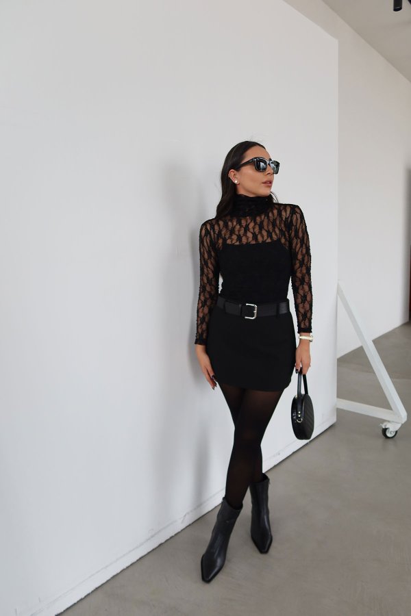 Kalın Kemerli Basic Mini Şort Etek