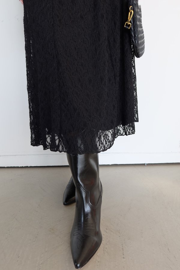 Beli Lastikli Dantel Etek