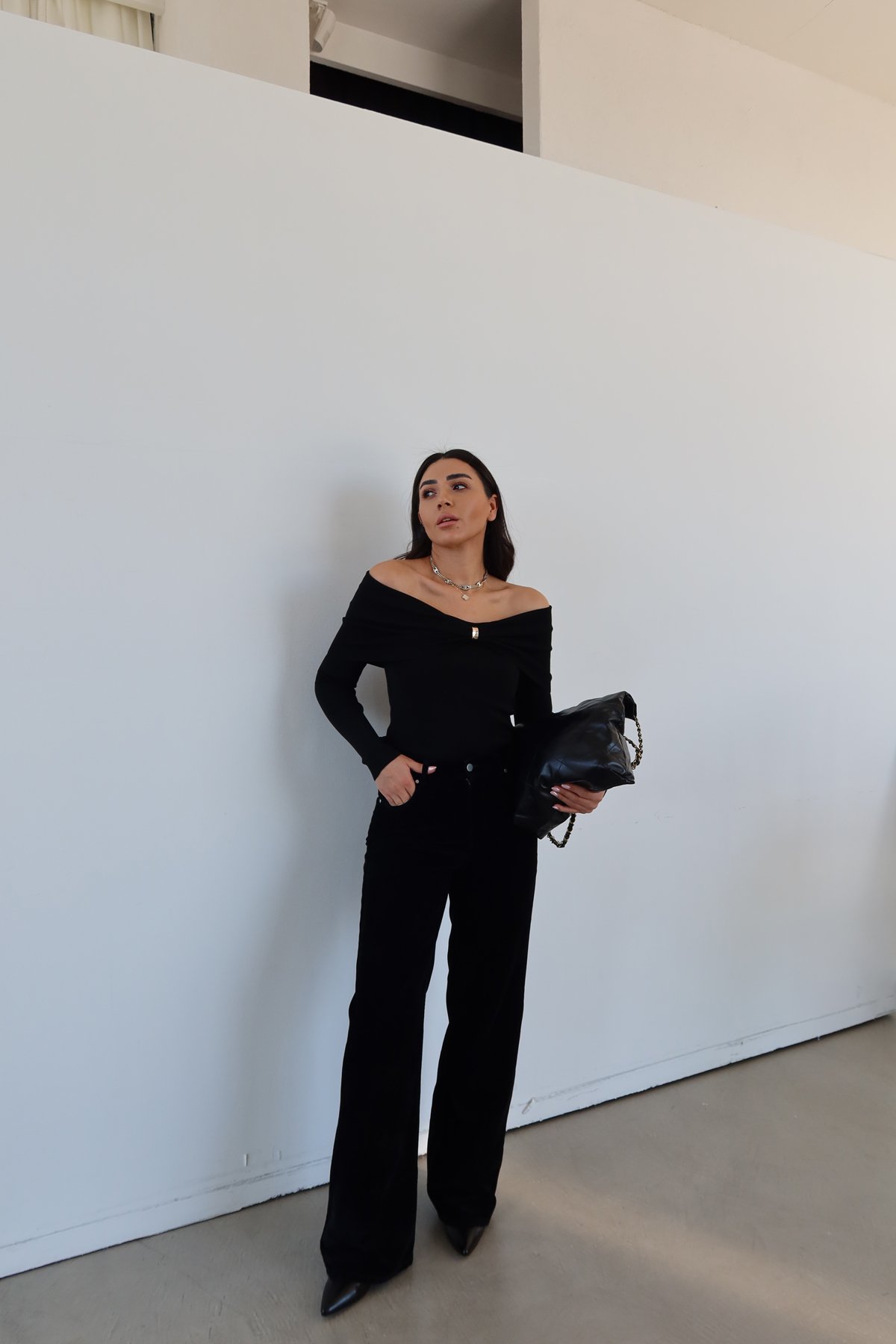 Flok Kaplama Wideleg Pantolon