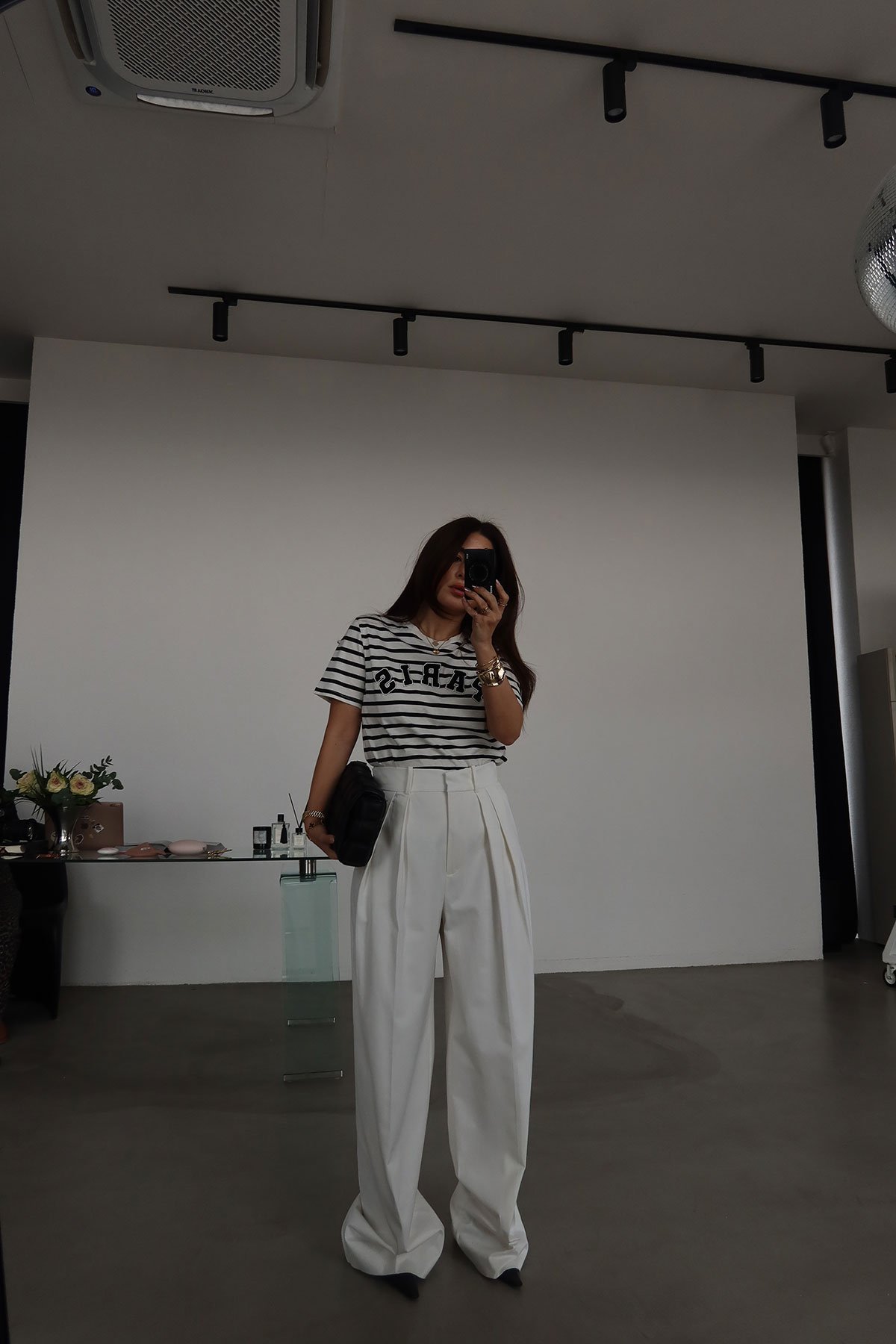 Çift Pileli Geniş Kalıp Pantolon