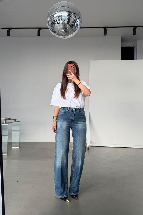 Likralı Relax Fit Jean