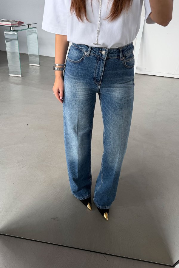 Likralı Relax Fit Jean