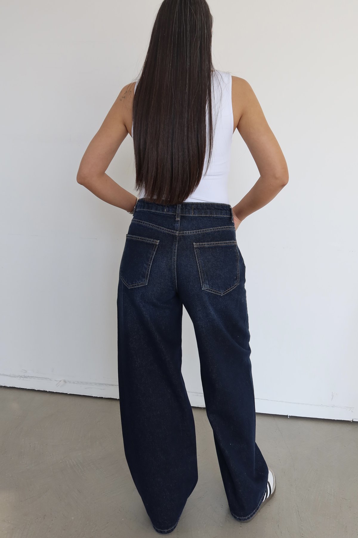 Kontrast Dikişli Balon Jean