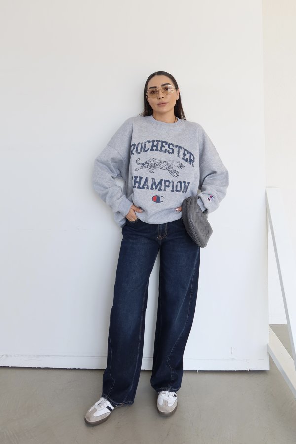 Kontrast Dikişli Balon Jean