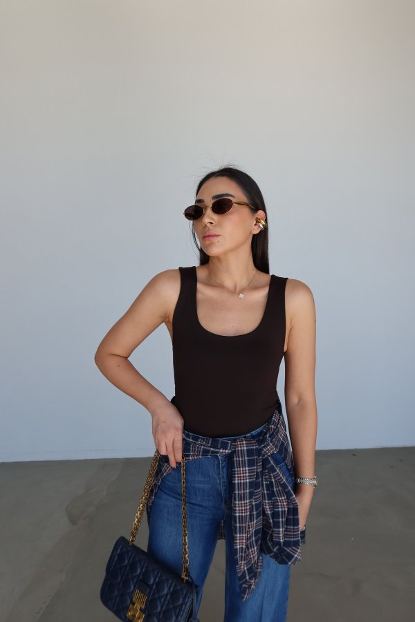 Kalın Askılı U Yaka Atlet