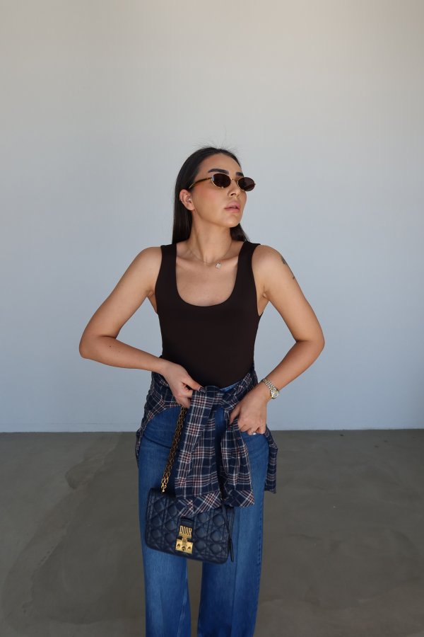 Kalın Askılı U Yaka Atlet