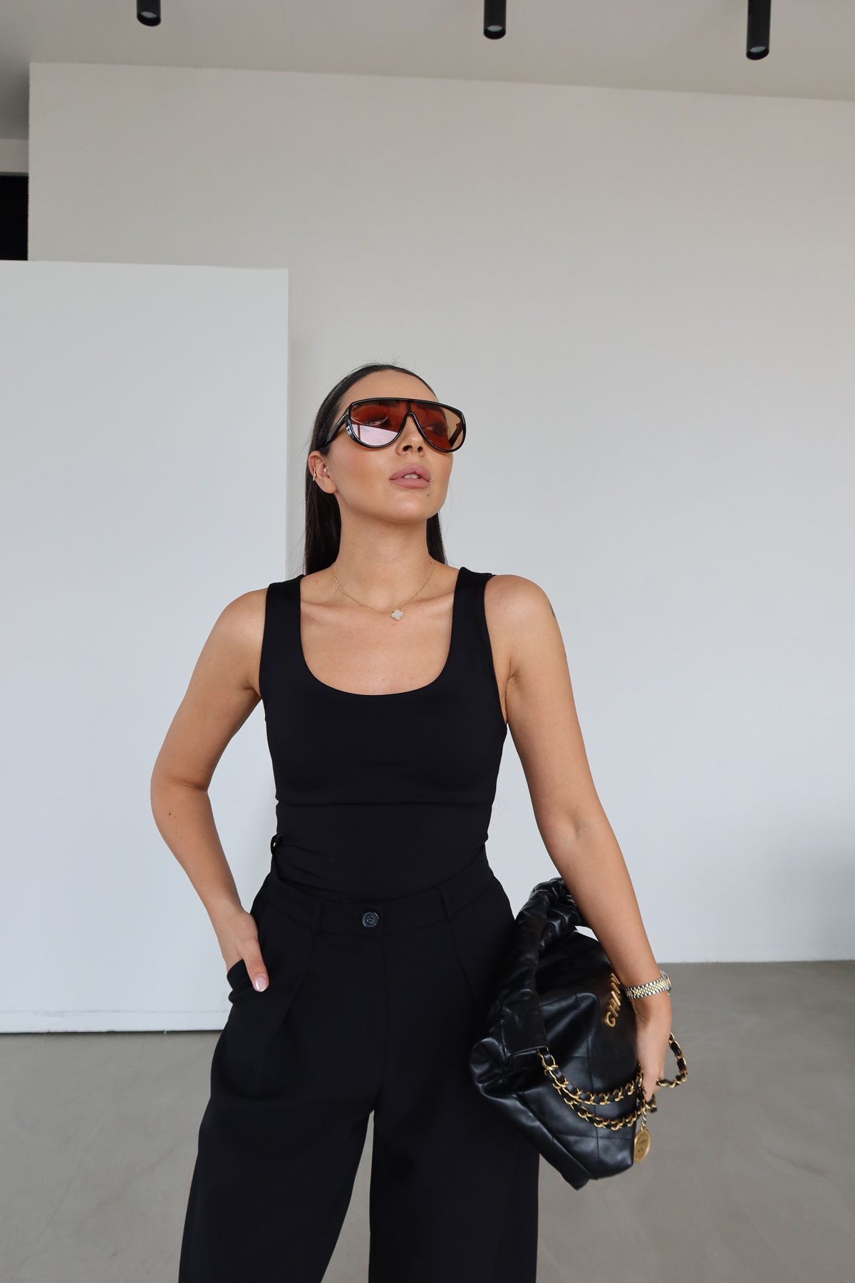 Kalın Askılı U Yaka Atlet