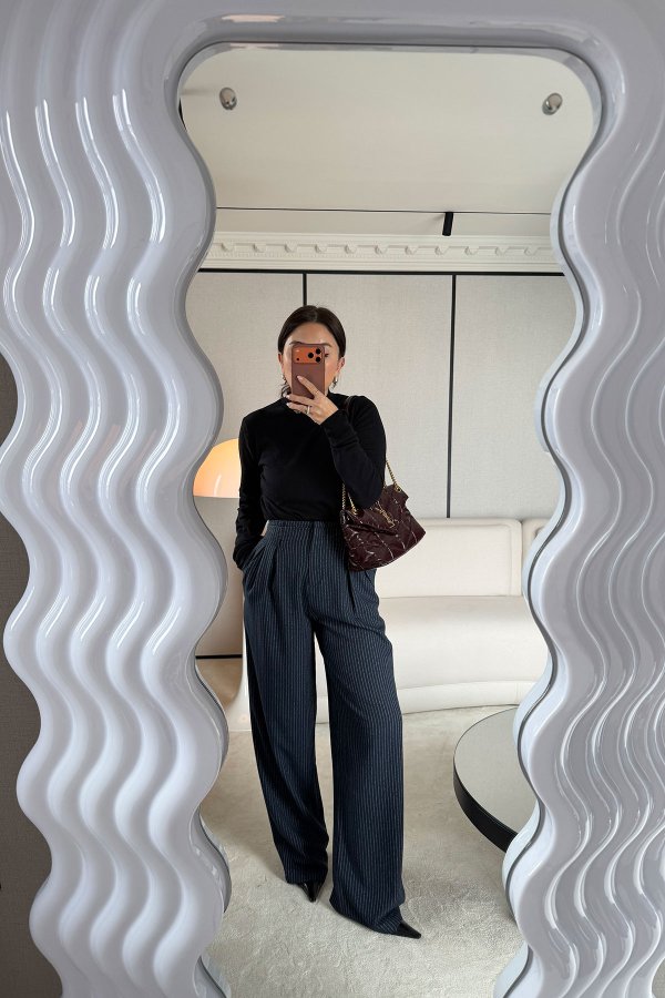 Çizgili Palazzo Pantolon