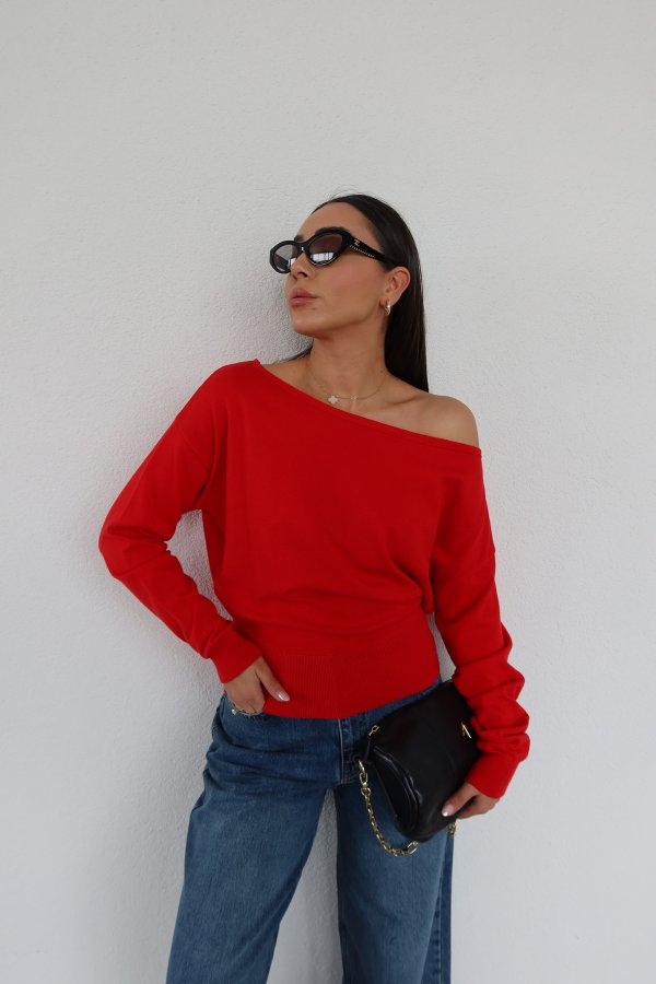 Kayık Yaka Basic Triko