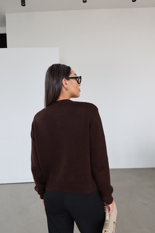 Fiyonk Aksesuarlı Hırka