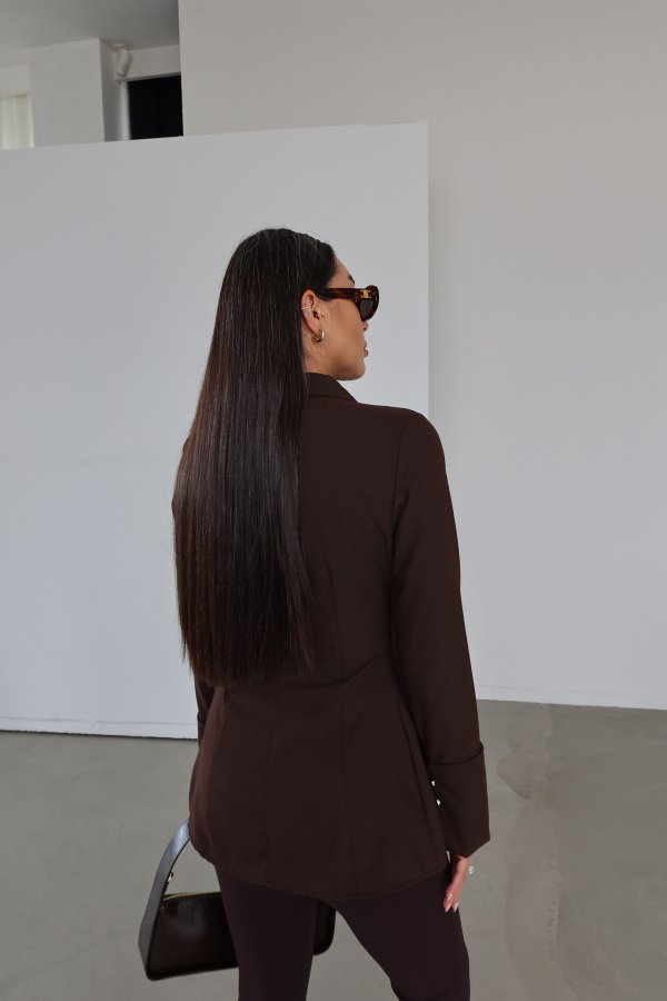 Belden Oturtmalı Gümüş Düğmeli Gömlek