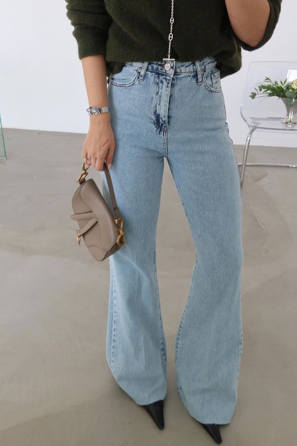 Yumaşak Dokulu İspanyol Paça Jean