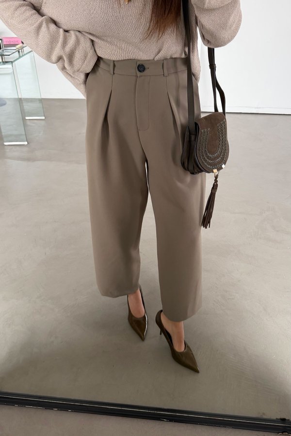 Pileli Tok Doku Premium Pantolon