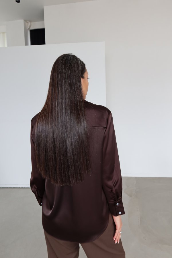 Tok Doku Saten Gömlek