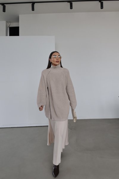 Tok Doku Maxi Saten Etek