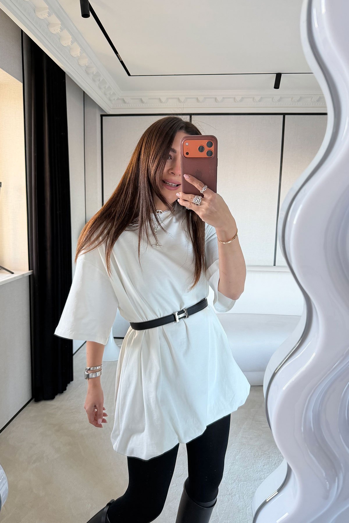 Kısa Kollu Altı Balon Elbise