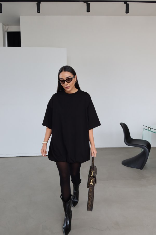 Kısa Kollu Altı Balon Elbise