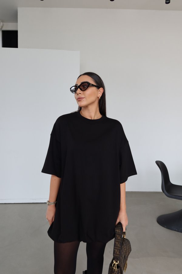 Kısa Kollu Altı Balon Elbise