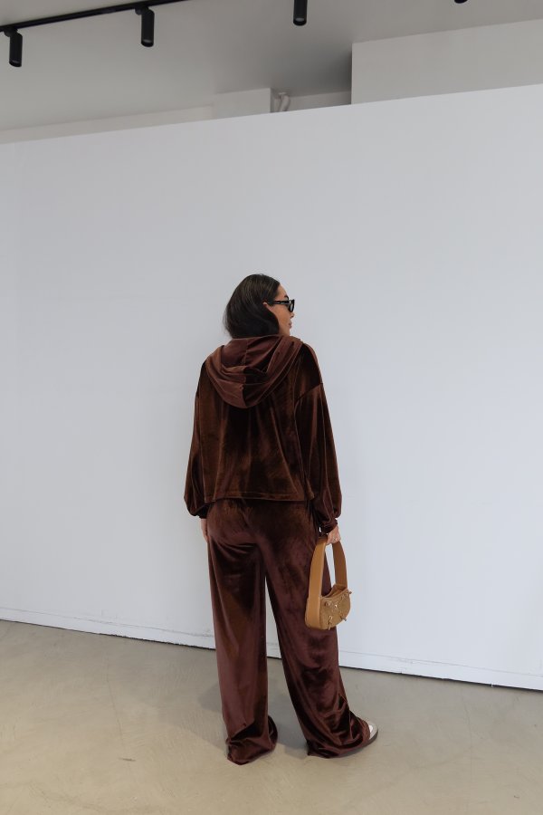 Kadife 3'lü Eşofman Takım