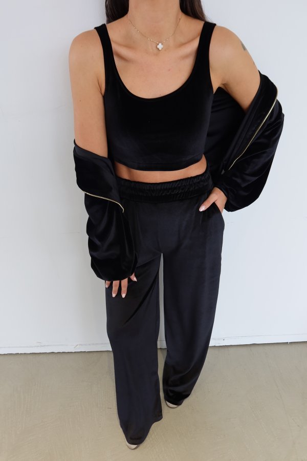 Kadife 3'lü Eşofman Takım