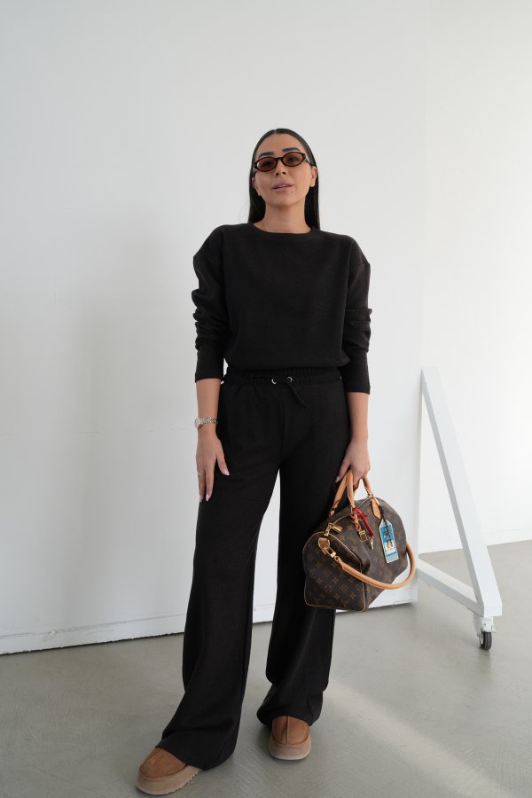 Kendinden Fitilli Triko Bluz Takım