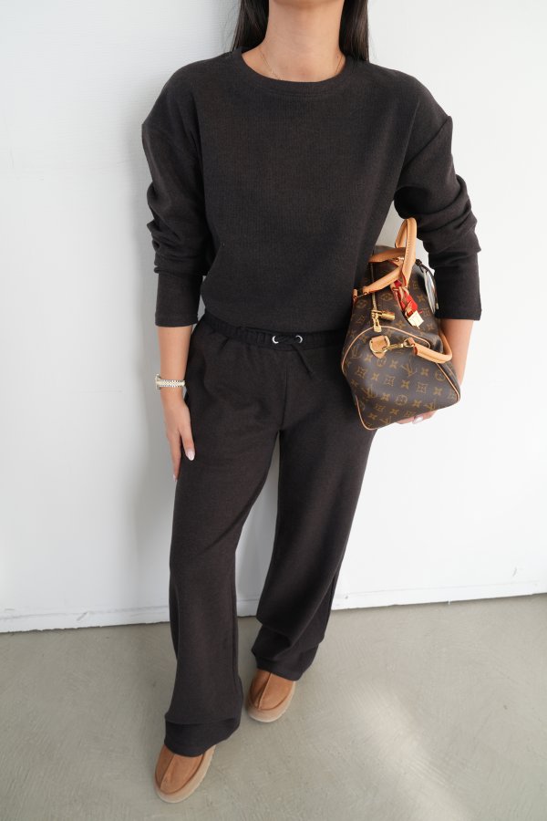 Kendinden Fitilli Triko Bluz Takım