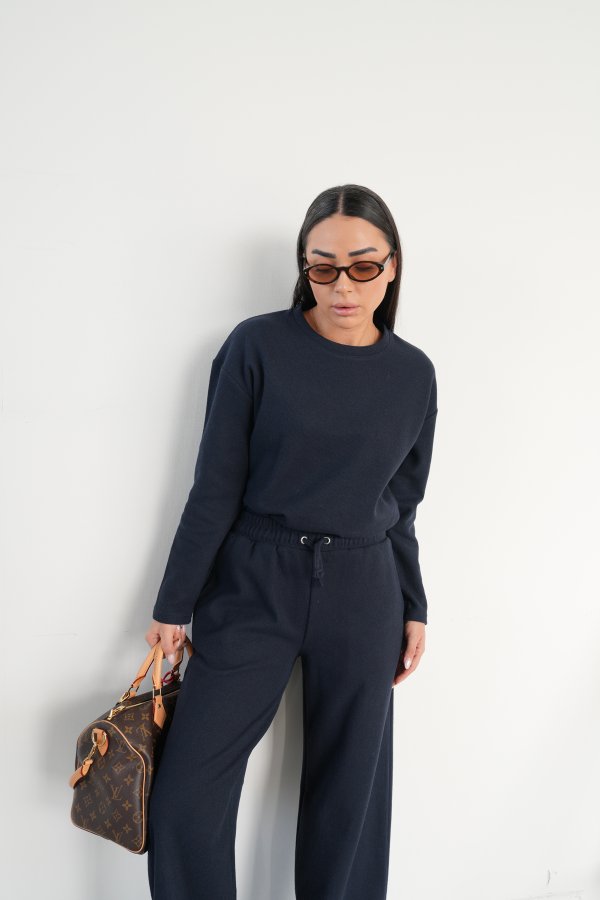 Kendinden Fitilli Triko Bluz Takım