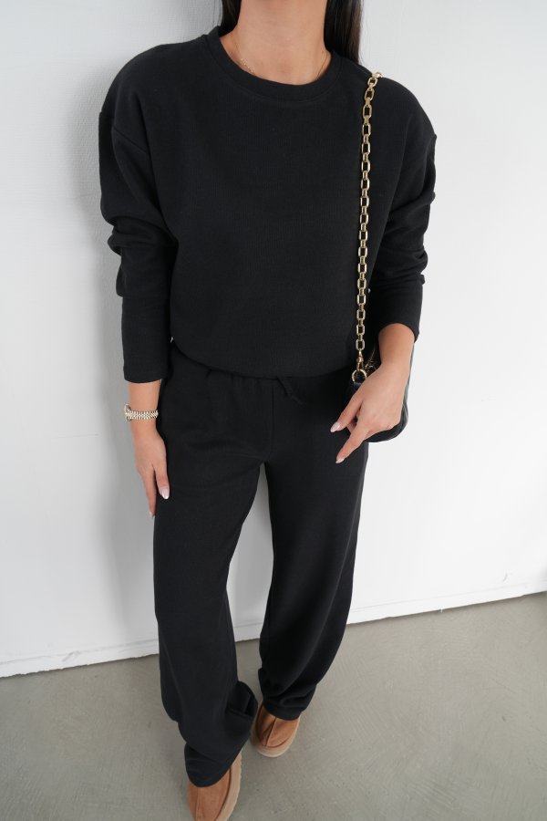 Kendinden Fitilli Triko Bluz Takım