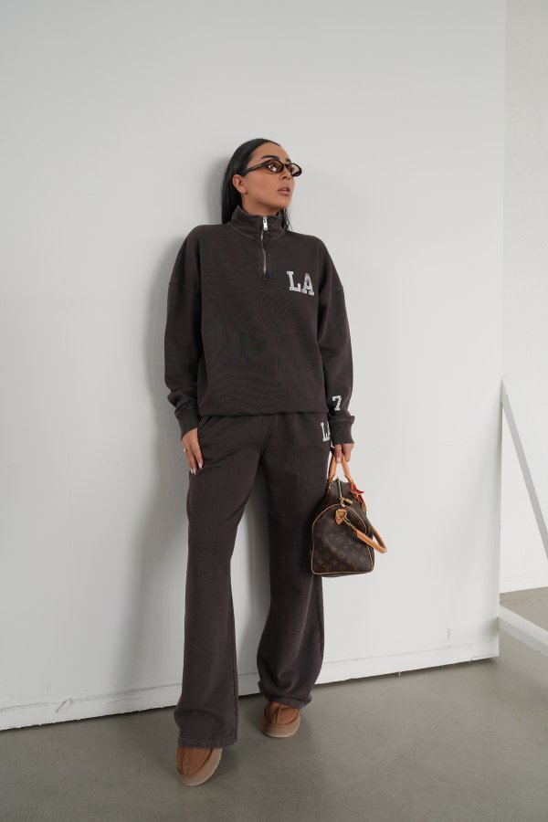 Yazı Baskılı Sweat Takım