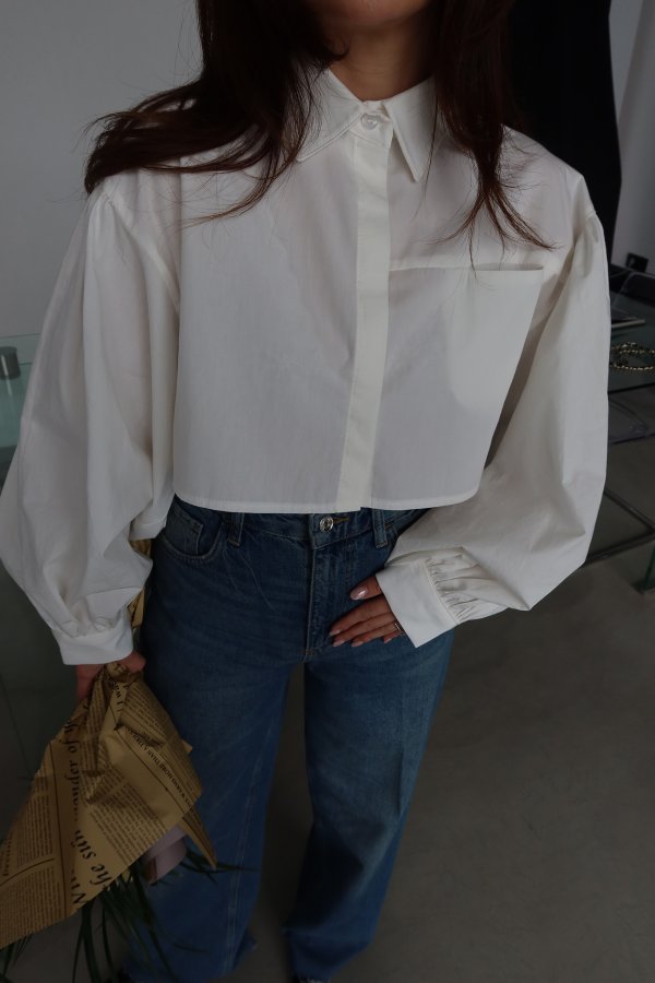 Yarasa Kol Crop Gömlek