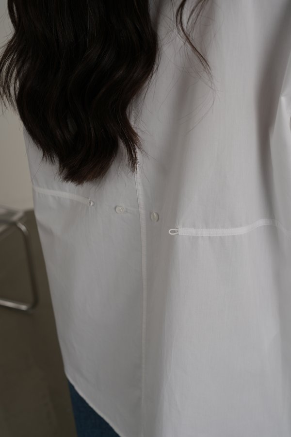 Düğme Ve Dikiş Detaylı Oversize Gömlek