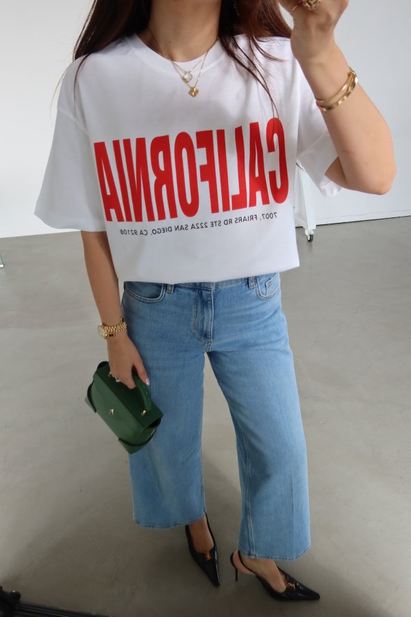 California Baskılı Tshirt