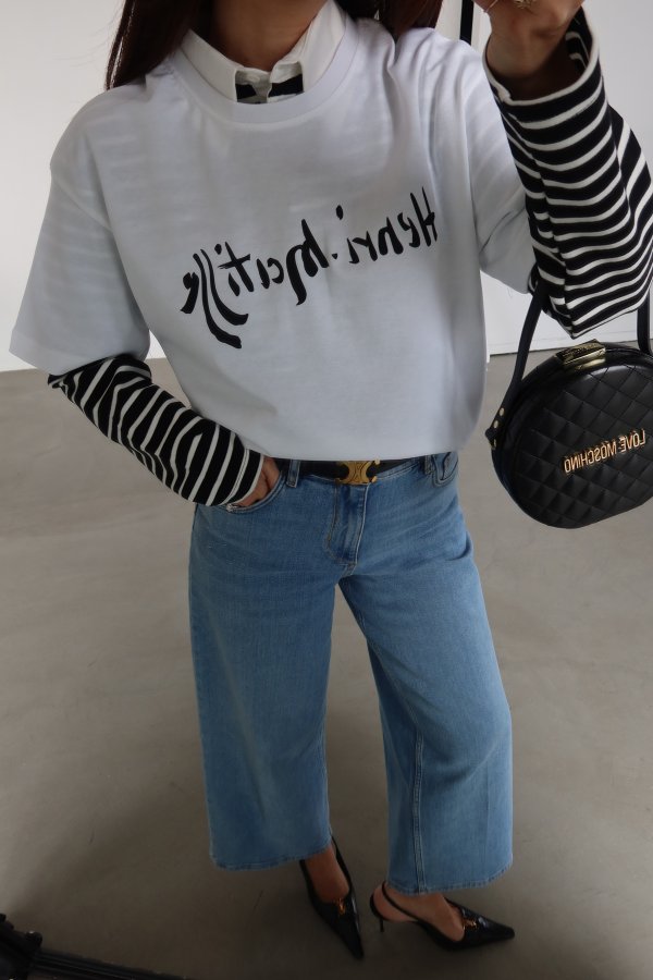 Yazı Baskılı Oversize Tshirt