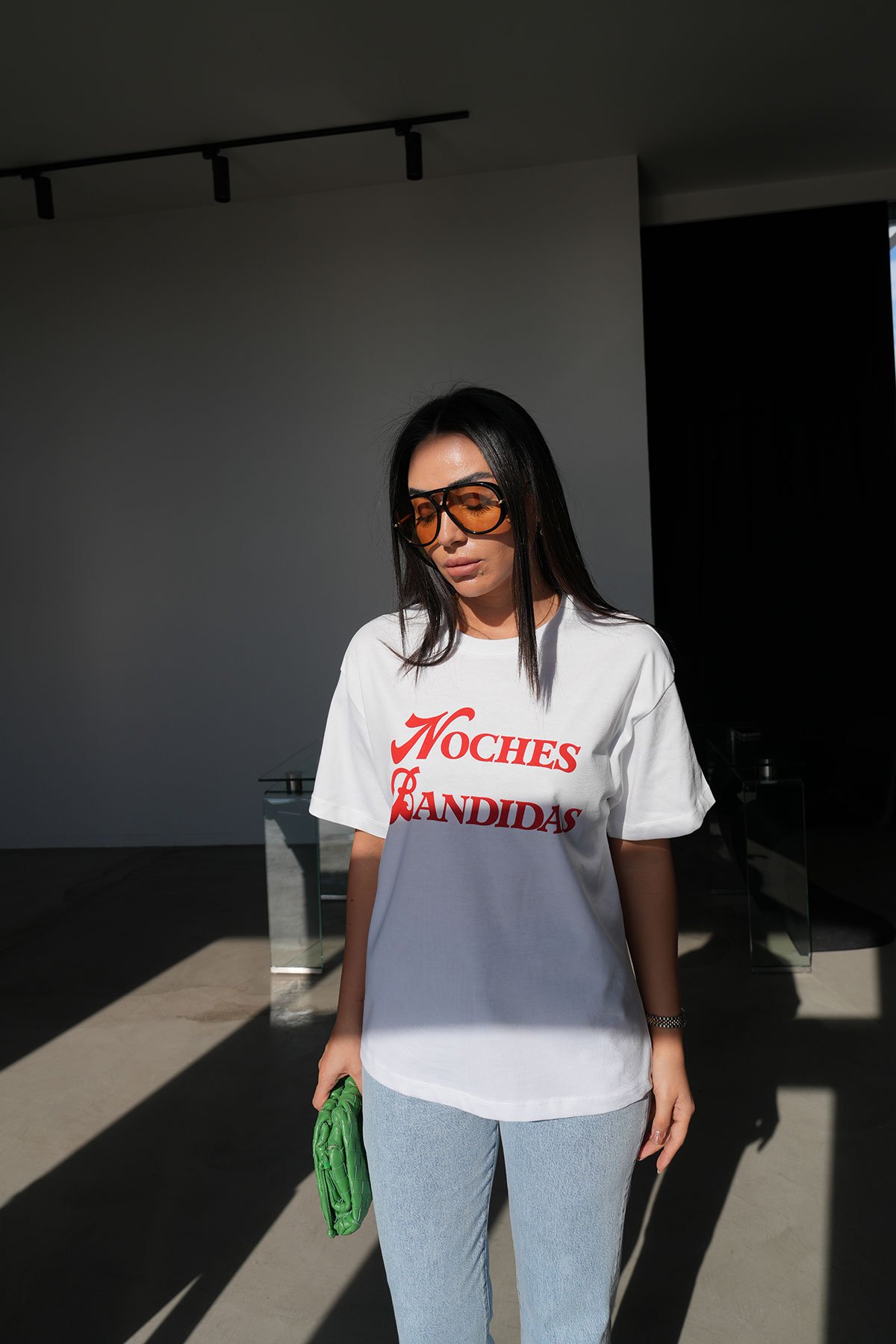 Noches Bandidas Baskılı Tshirt