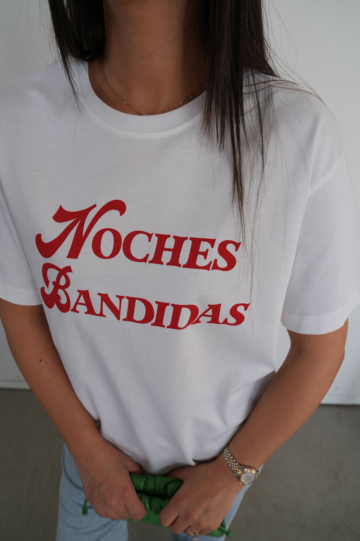 Noches Bandidas Baskılı Tshirt