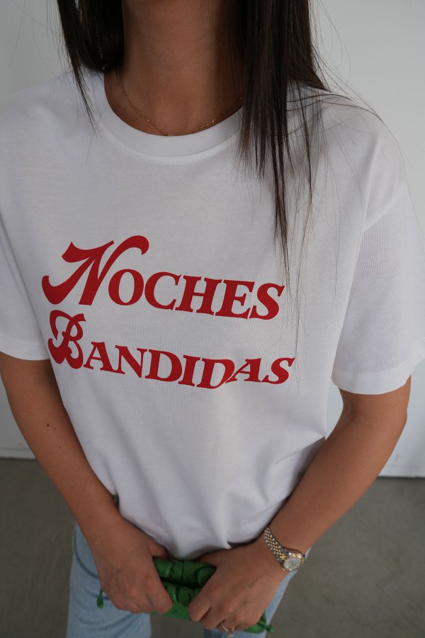 Noches Bandidas Baskılı Tshirt