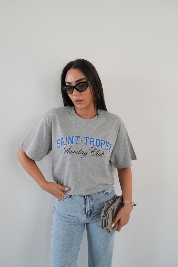 Saint Tropez Baskılı Tshirt