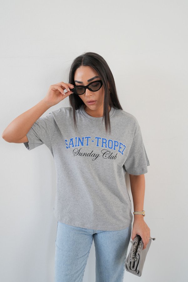 Saint Tropez Baskılı Tshirt