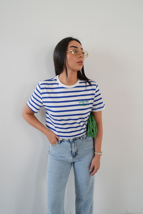 Çizgili Basic Tshirt