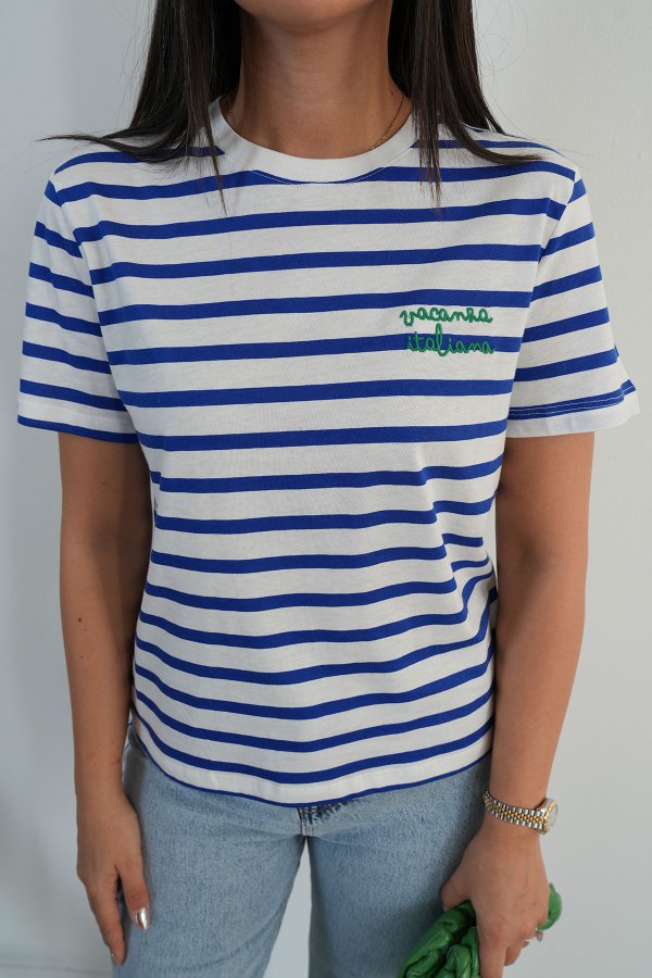 Çizgili Basic Tshirt