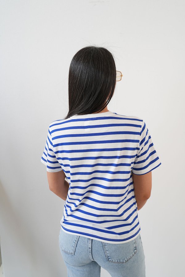 Çizgili Basic Tshirt