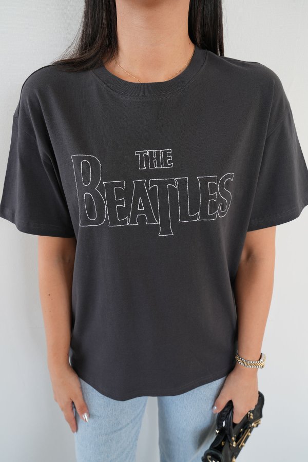 The Beatles Yazı Baskılı Tshirt