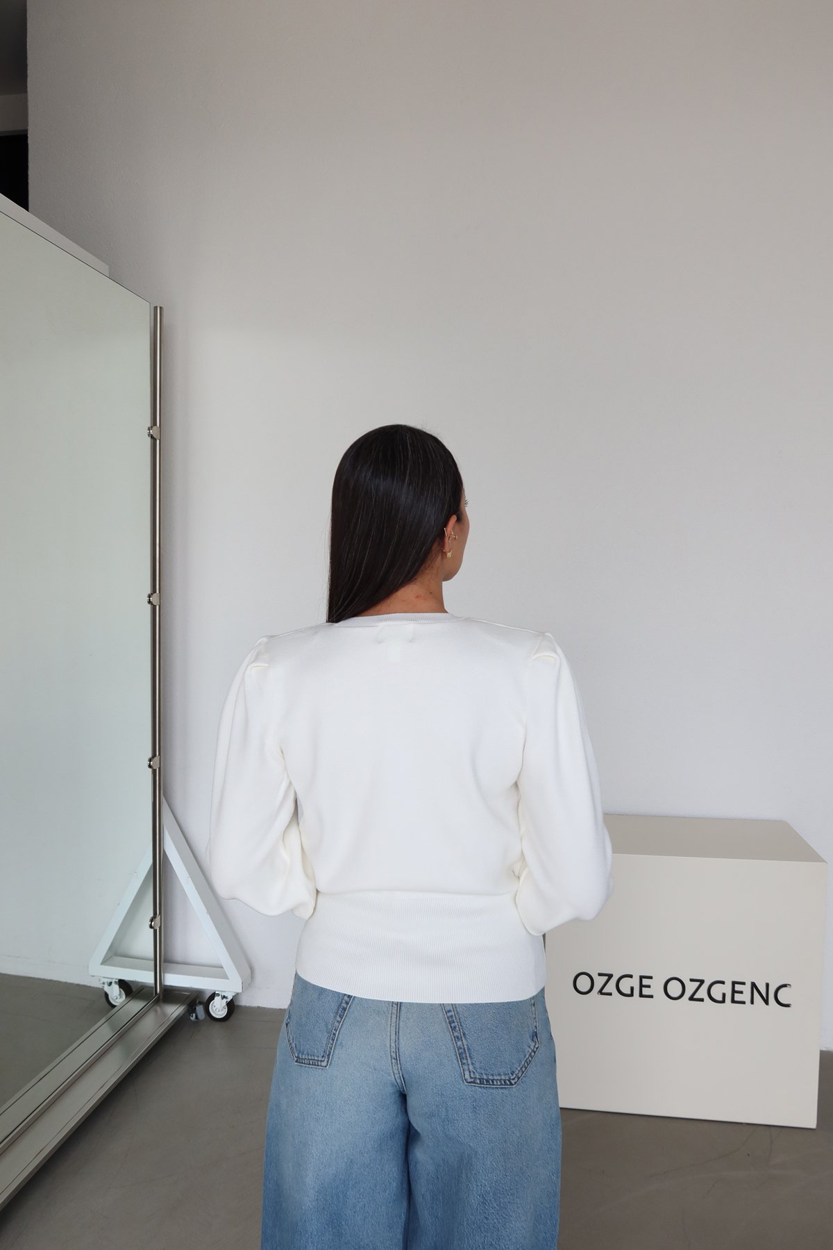 Bisiklet Yaka Omuzu Vatkalı Kazak